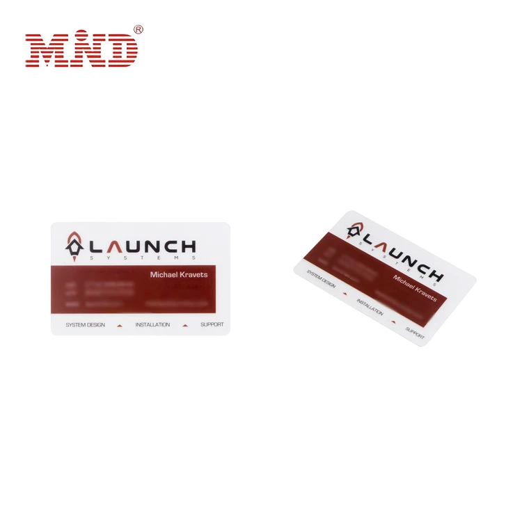 Custom PVC 30mil transparent business card signature panel CMYK plastic clear card