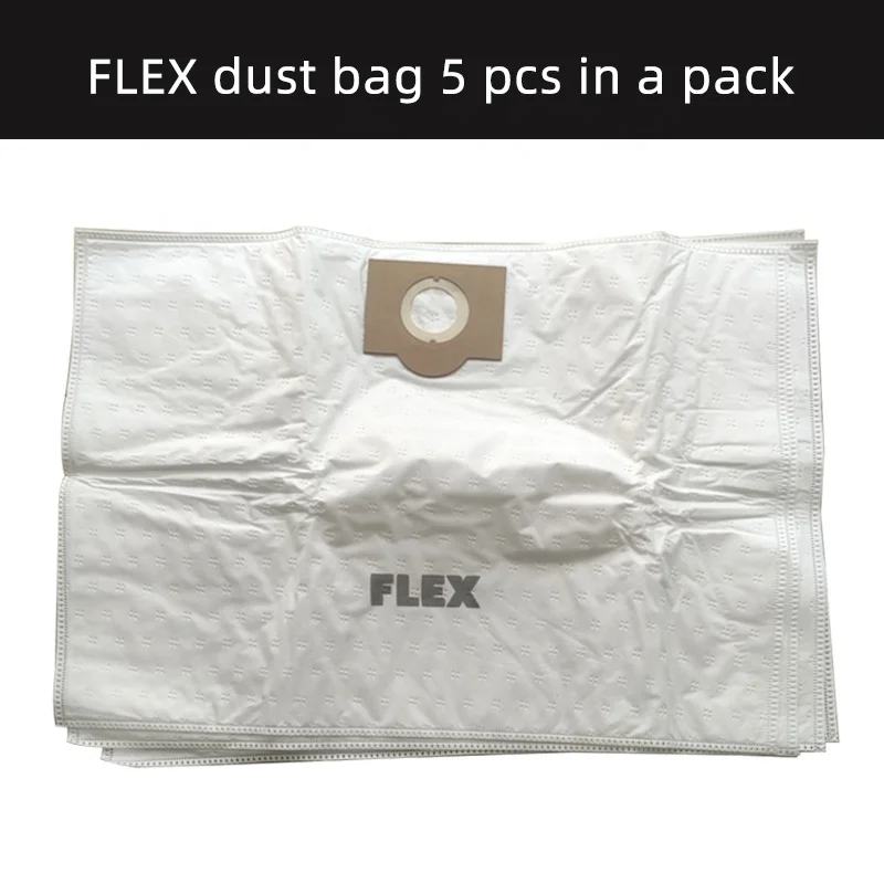 5 pcs FLEX Car Dry Mill 30L Dust Bucket Dust Bag Storage Dust Non-woven Bag