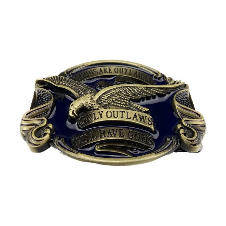 Zinc Alloy Eagle Belt Vintage Casual Western Denim Metal Belt buckle