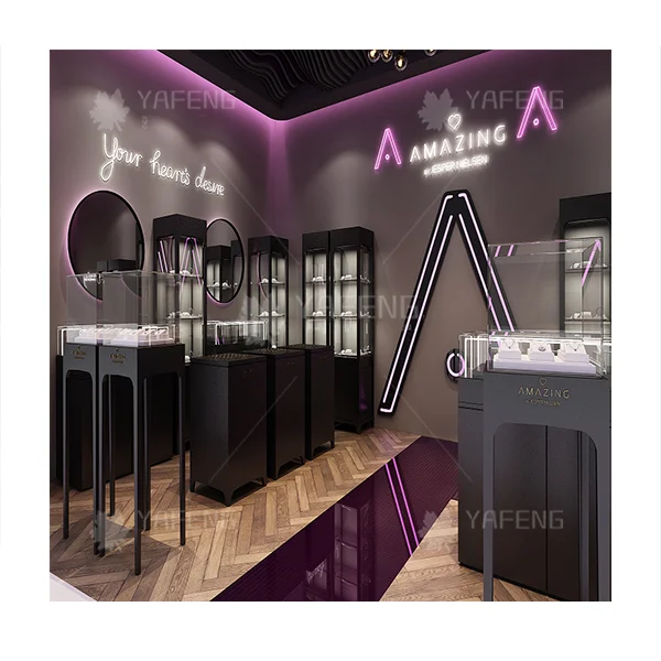 Стеклянная витрина для ювелирных изделий