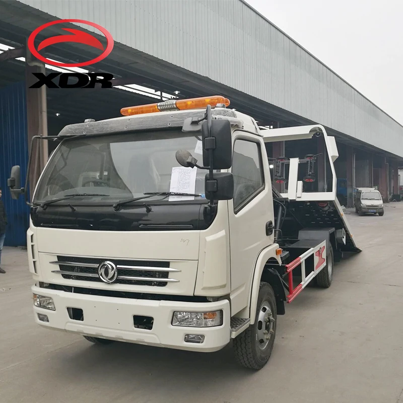 
road wrecker truck low slide flat bed recovery truck tow truck 