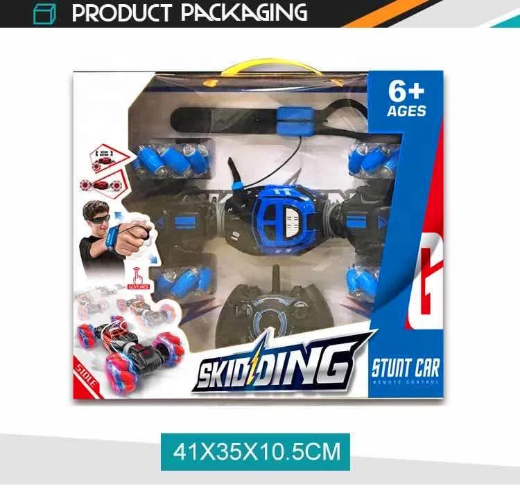 4WD Watch Induction Hand Gesture Control Car Off Road Deformable RC Stunt Car B/O Remote Control Electric Climbing Car for Kids