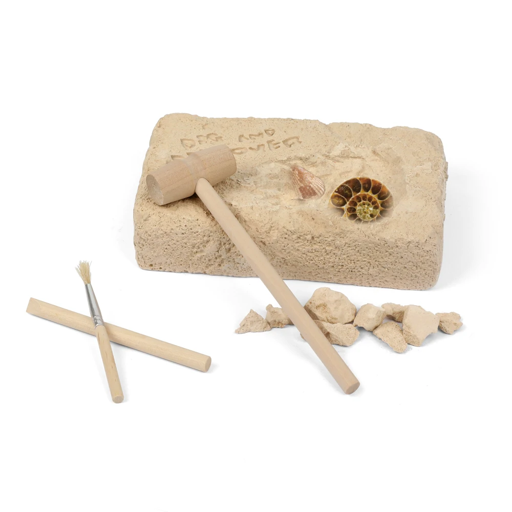Stem Раннее Обучение diy детские товары oem окаменелости игрушки для раскопок Обучающие игрушки набор для раскопания
