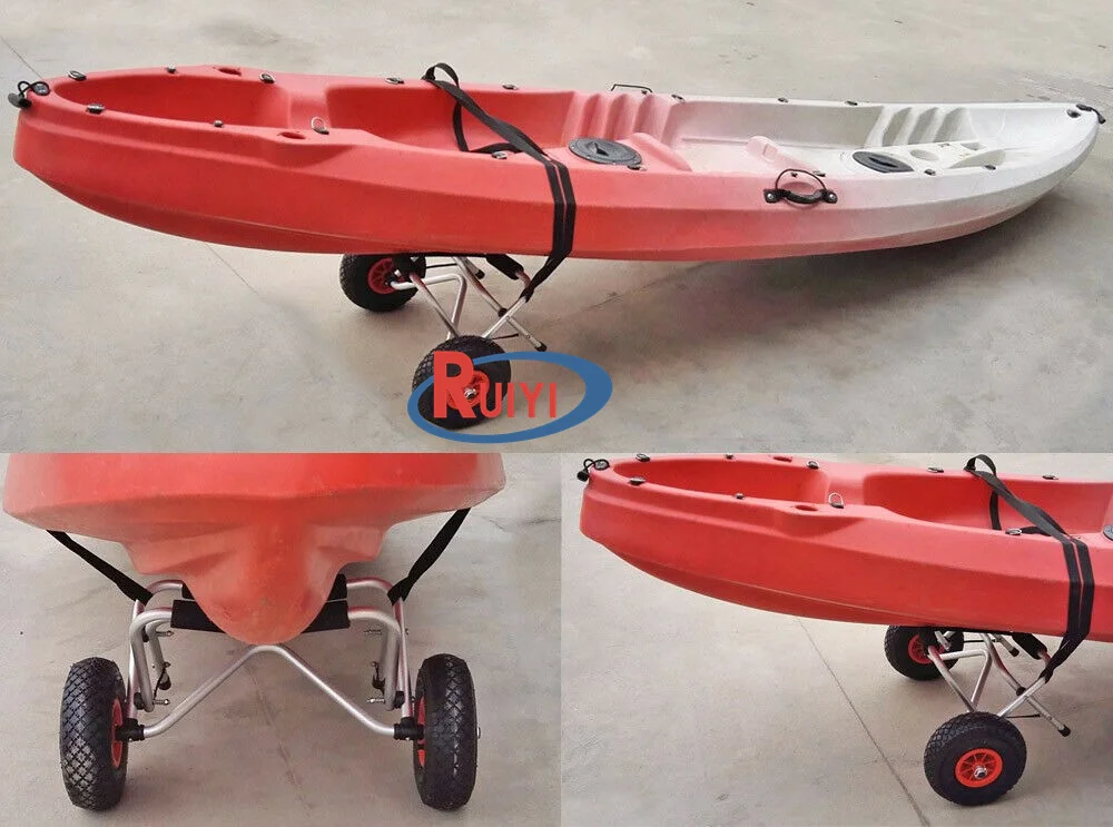 Manual Canoe Boat Carrier Dolly Trailer outdoor Aluminum Kayak Transport Cart for kayak boat