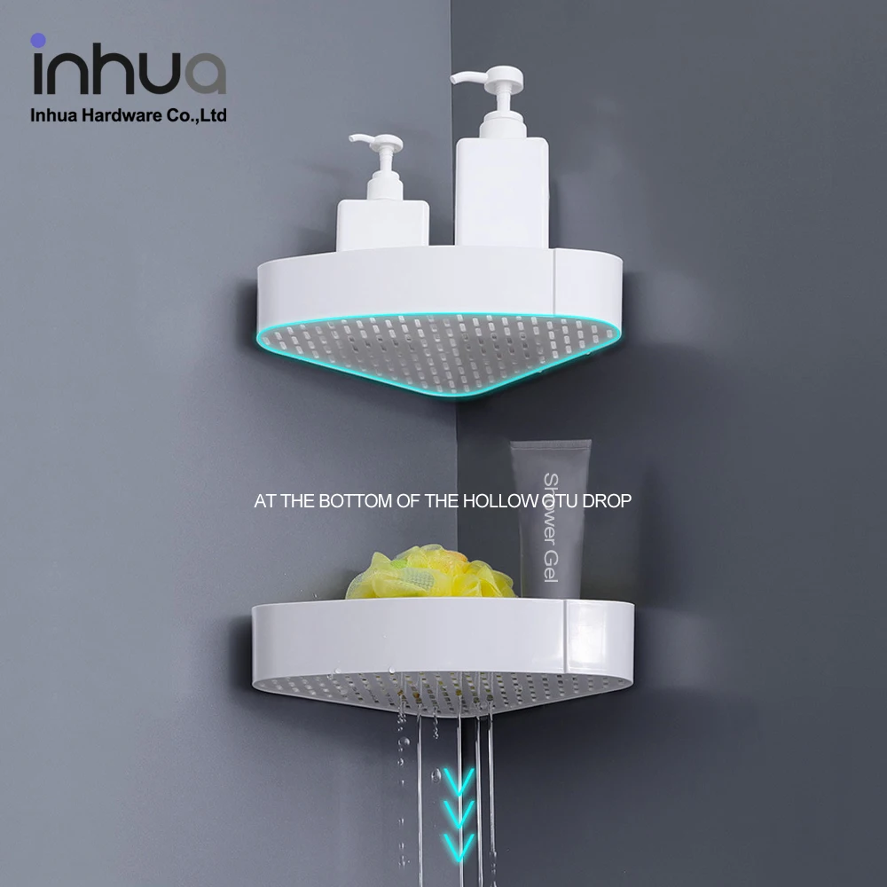 Factory Direct Sale Toilet Paper Holder Wholesale Bathroom Simple Corner Drain Rack