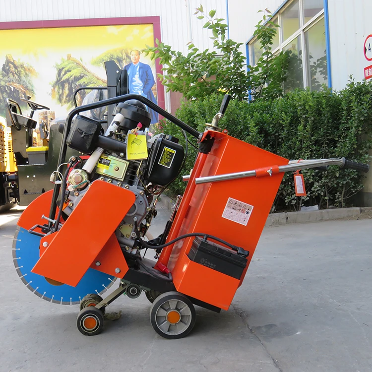 150mm Cutting Depth Hand Operated Concrete Asphalt Concrete Road Saw Cutting Machine