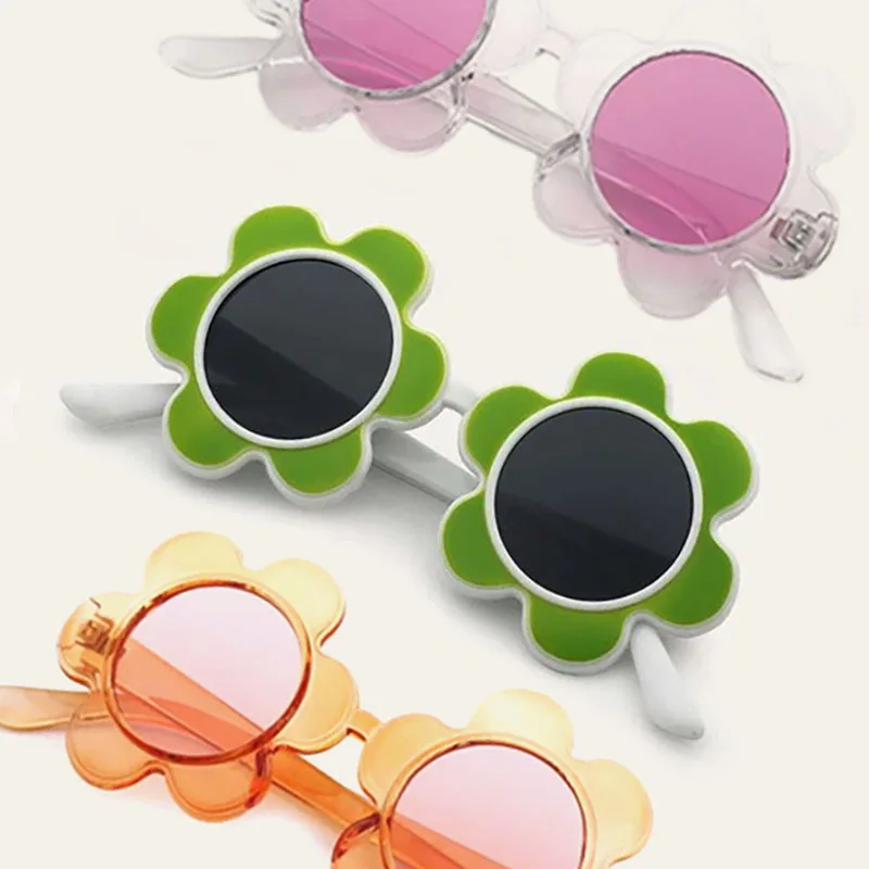 VIFF HP18565 Flower Shaped Adult Sun Glasses Women, Wholesale Cute Flower Shape Adult Sunglasses for Women