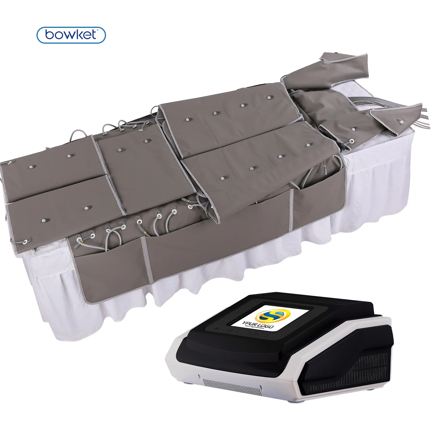 BOWKET 3-in-1 Far Infrared Body Leg Lymphatic Drainage Device US Plug Pressotherapy Machine