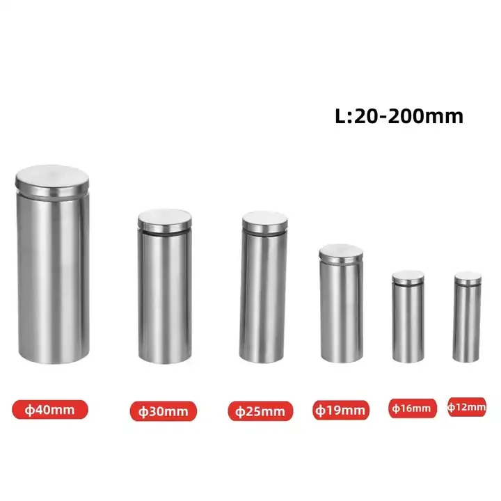 Sign Standoff Screws Advertising Screws Stainless Steel Wall Standoff Mounts Glass Acrylic Nail