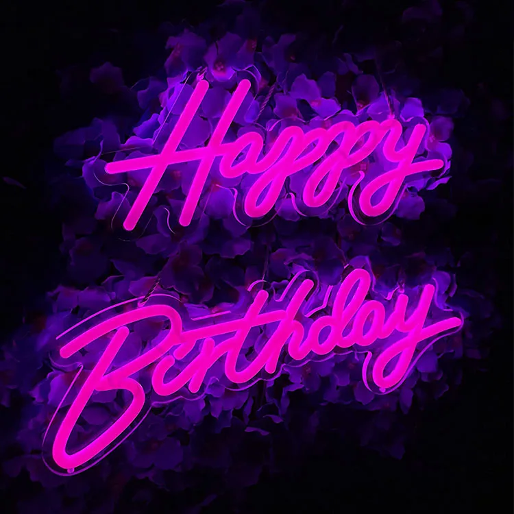 Manufacturers Acrylic Silicone Letters Custom Made Neon Light Sign Let Us Party Night Light LED Neon Signs Beer Bar