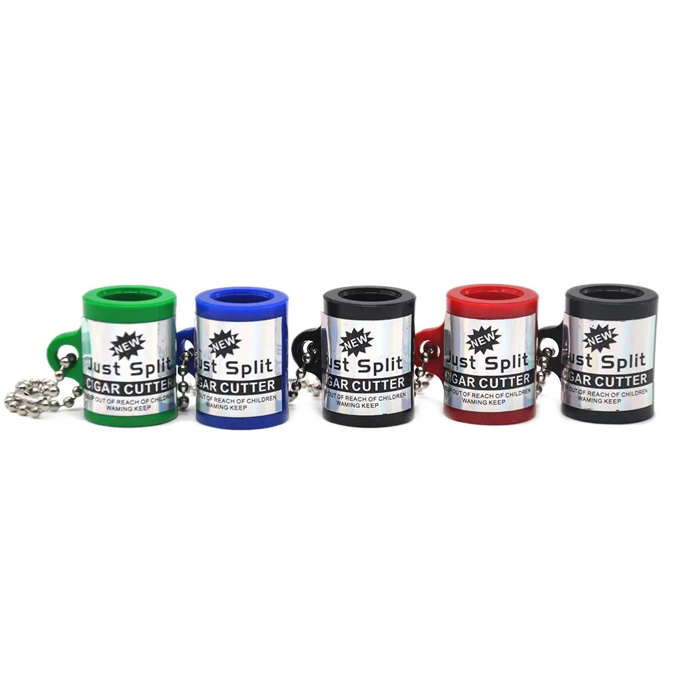 Pocket Tobacco Cigar Cutter Scissors and Key Ring Chain Knife Tool Smoking Pipe Portable Smoke Extinguisher Cigar Accessories