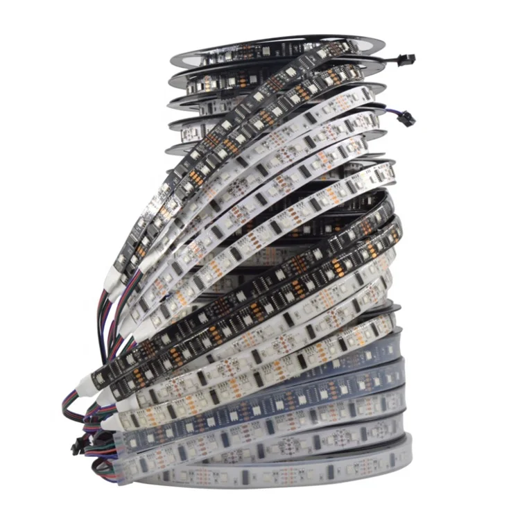 5 м LPD8806 8806 Водонепроницаемая IP30 IP6767 SMD 5050 RGB полоса Гибкая цифровая DC5V Светодиодная лента