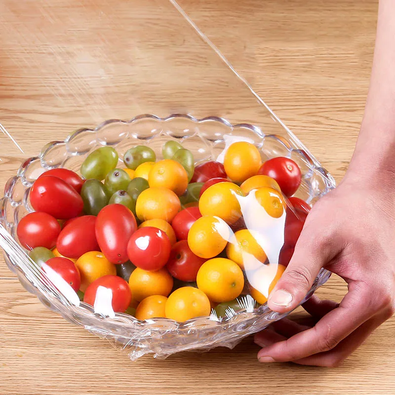 Factory Wholesale Plastic Shrink Wrapping for Fruit Food Wrap Plastic Food Film Clear PVC Cling Film