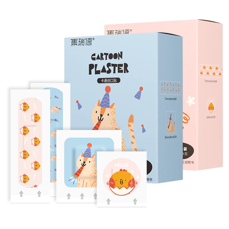 New Product Custom and Designed Wound Plaster Round Cartoon Band Aid adhesive bandage