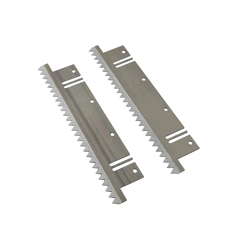 vertical packing machine serrated blades toothed cutting knife