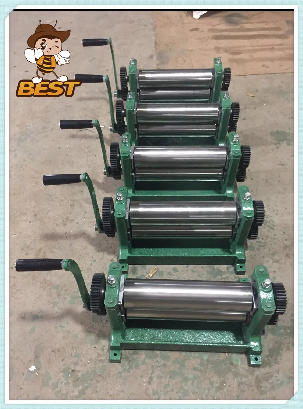 Hot sale new type manual/electric beeswax foundation sheet machine