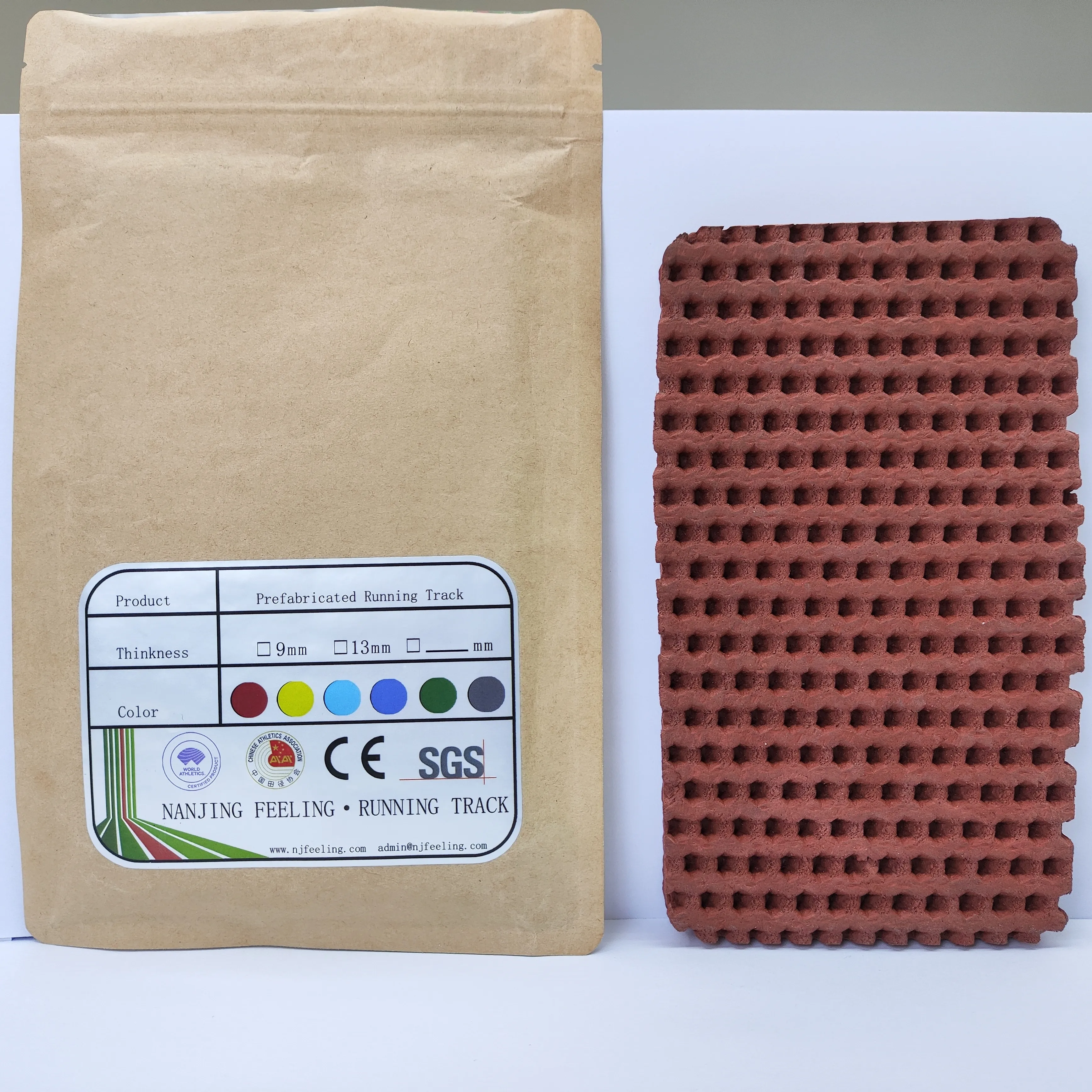 Iaaf Approved 9-13mm Prefabricated Runway Stadium Tartan Track NFL-l-24092702