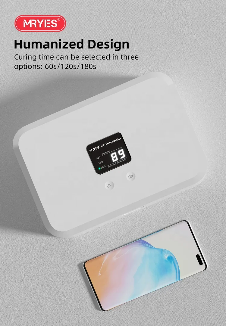 MRYES Mini Portable LED UV Lamp Curing Machine Mobile Phone TPU Hydrogel Film UV Curing Machine