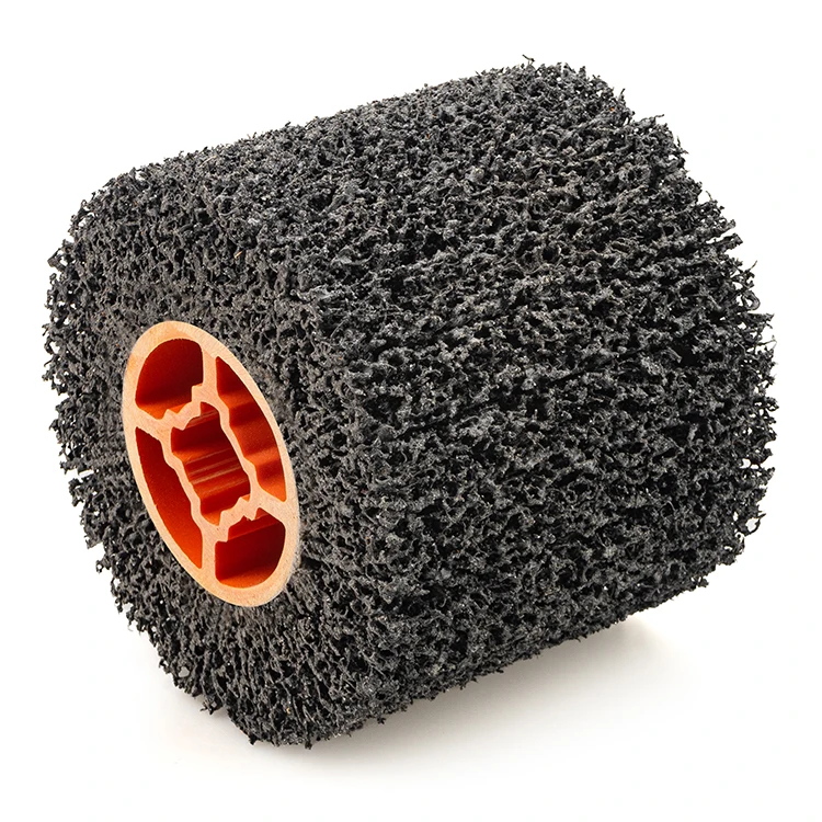Wire Drawing Polishing Burnishing Wheels Poly Strip Abrasive Disc Wheel Roller Wheel Clean Remove Paint Rust Oxidation