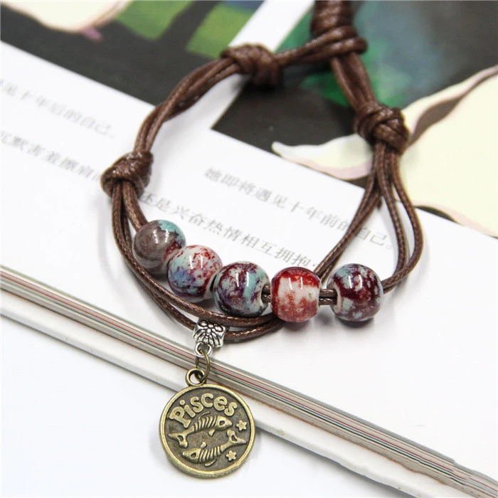 Ceramic Alloy Knitting 12 Jewelry Chinese Zodiac Bracelet