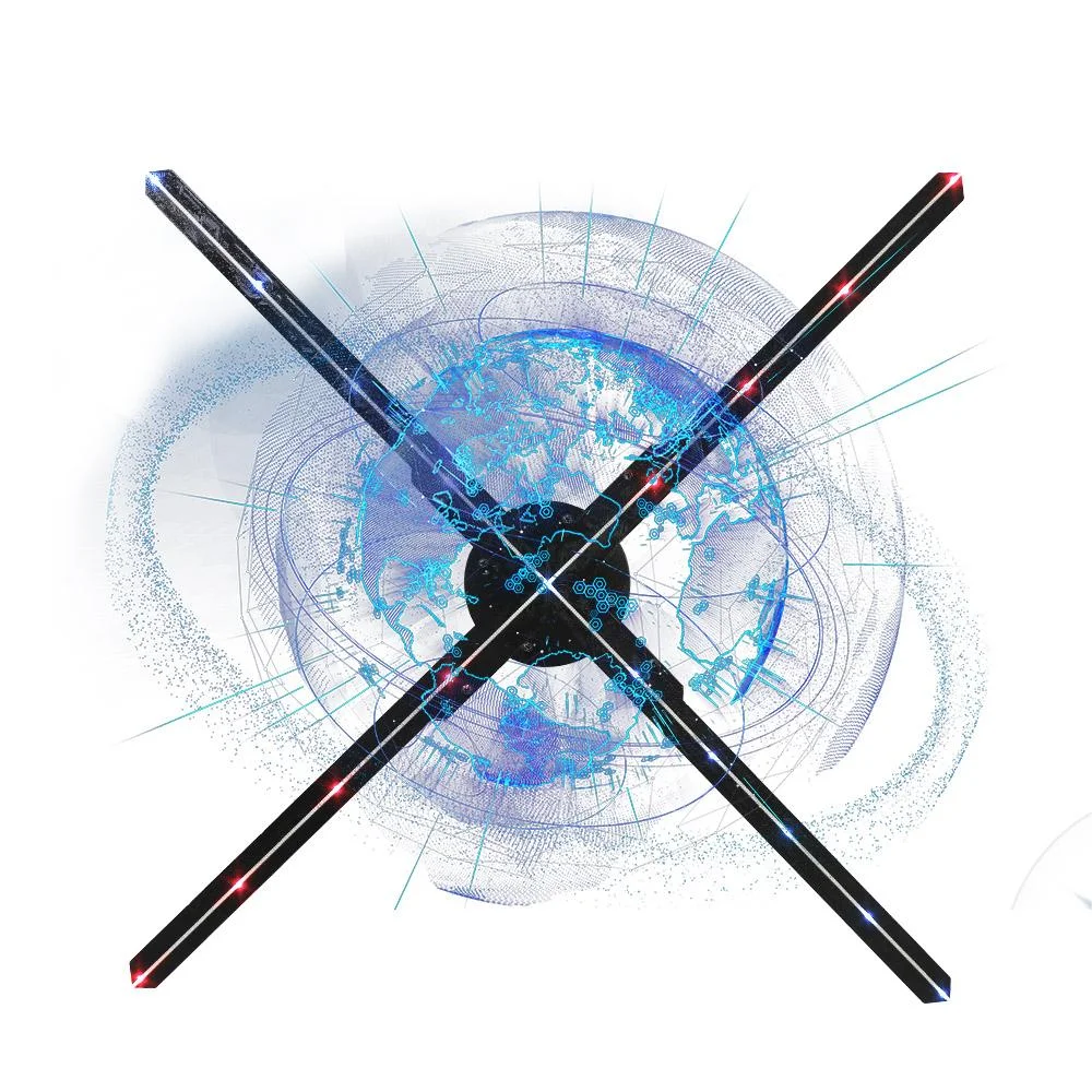 Top Quality 3d Hologram Fan  65cm Advertising Wall 3d Holographic Fan 3d Hologram Projector
