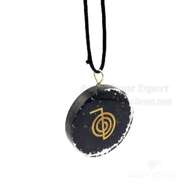 Shungite Orgonite Cho Ko Rei Symbol Pendant : Orgonite Shungite Pendants : Orgonite Orgone Pendant Wholesale : Shungite for Sale