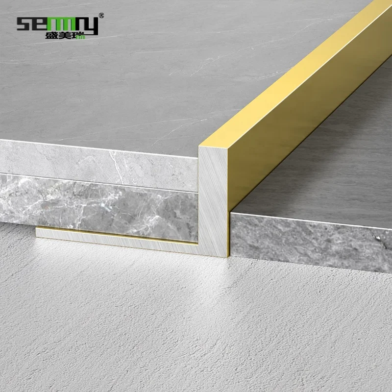 Aluminum tile profile Floor Decorative Wholesale Edge Aluminum Tile Profile Trim Corner