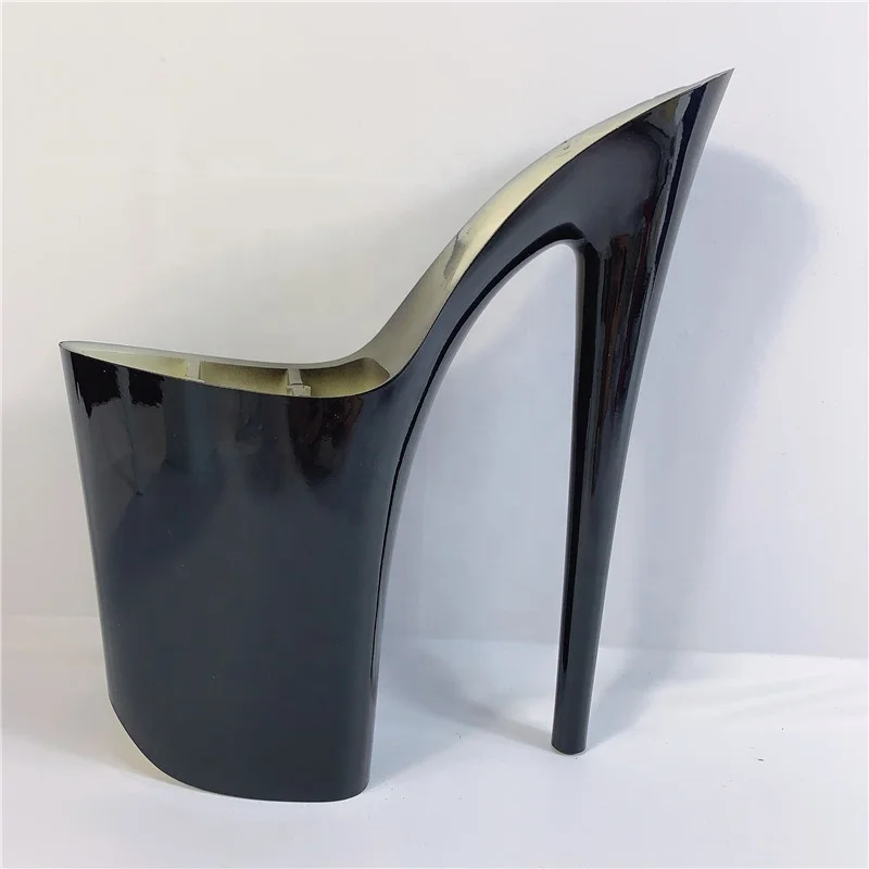 9 inch-23cm super high heel sole  ABS material black
