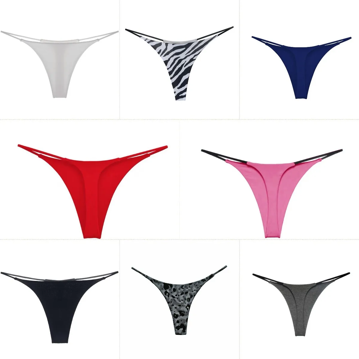 S-3xl Custom Logo Letter Print Cotton G String Thong Bikini Big Plus Size Womens Underwear Panties Private Label Thong G String