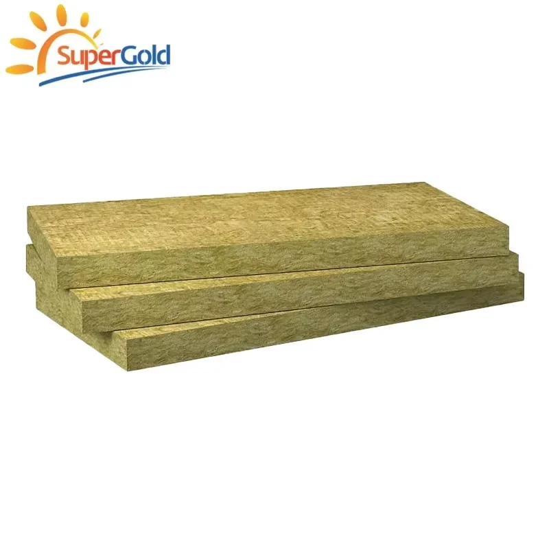 SuperGold 50mm thermal isolation rock wool board aislante termico pared acoustic wall panel soundproof