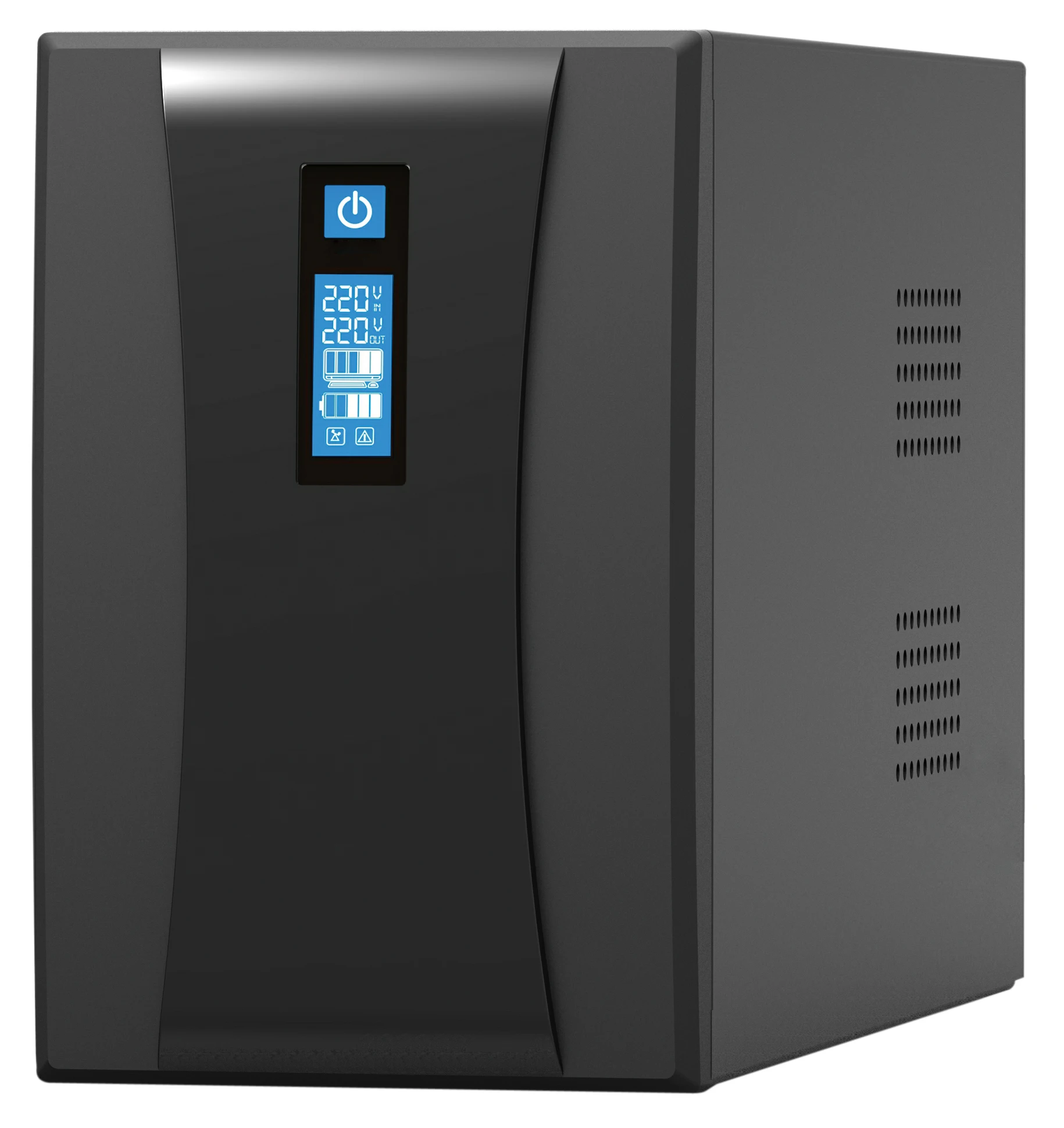 1200W Line Interactive UPS Power Supply 720W 1200W LCD Display for Computer Wide input voltage 45~65HZ