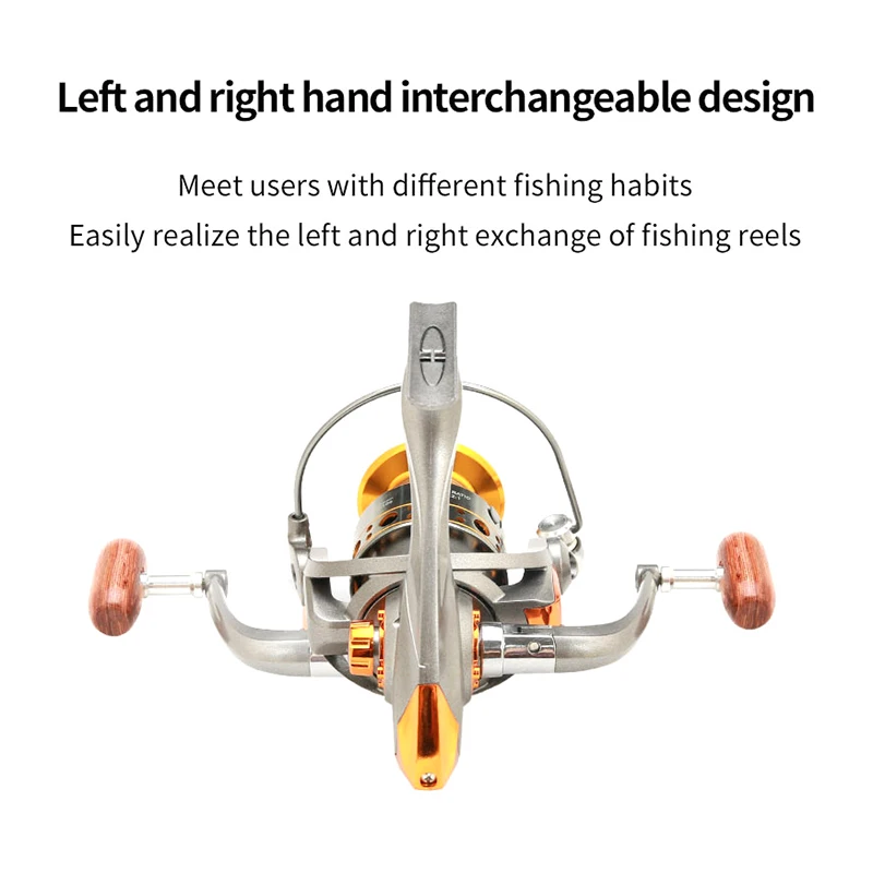 Reel Fishing DC1000-7000 Fishing Wheel Fish line Wheel Carp Full Metal Spinning Reel Saltwater Fresh Carp Sea Fishing Reel