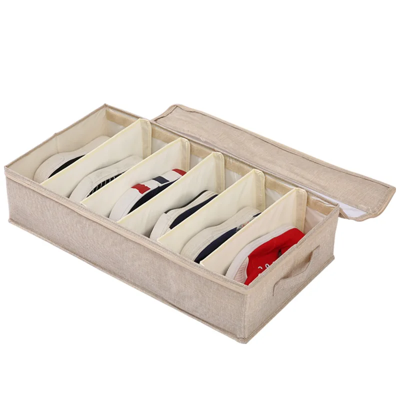 New Design Set of Two Under Bed Shoe Organizer for Closet Storage Shelves Space Saving Shoe