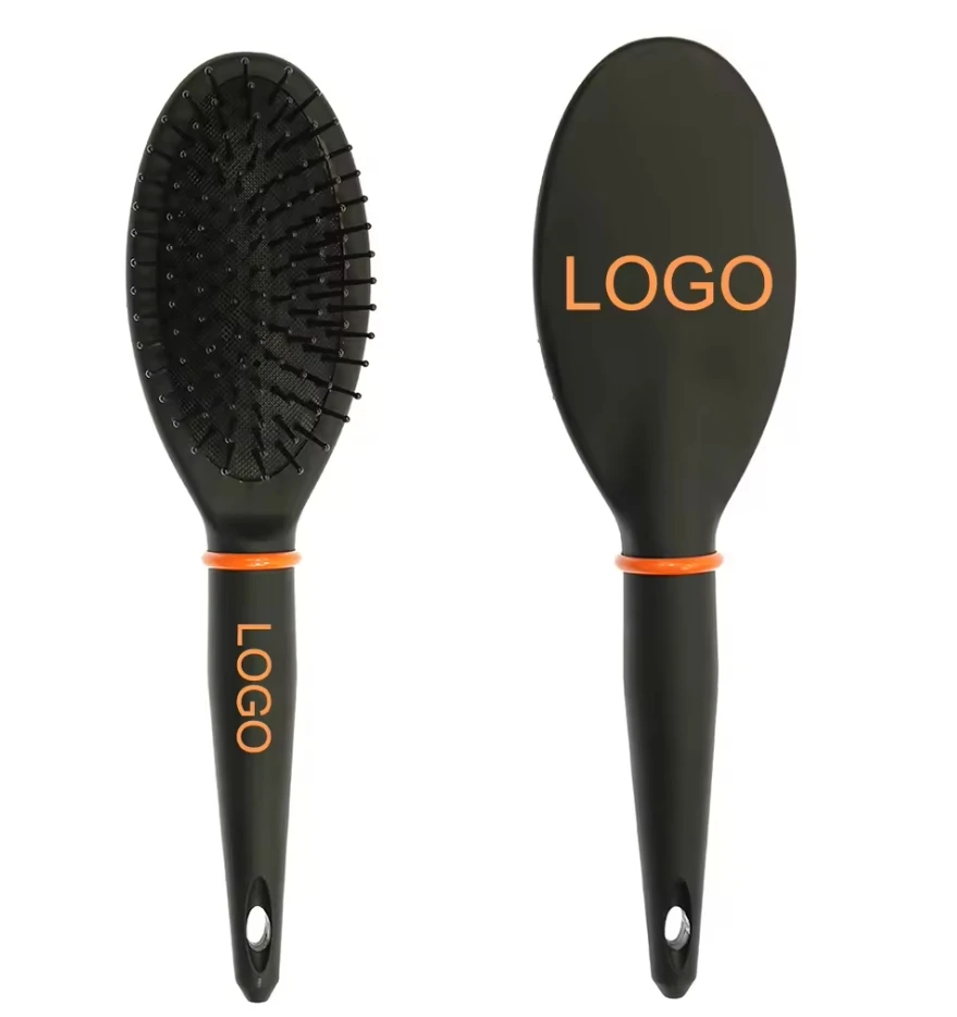 High Quality Black Air Cushion Massage Comb Abs Antistatic Rib Comb Salon Curly Hair Brush Set