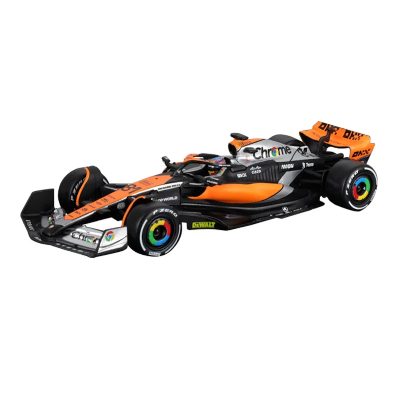 Модель гоночного автомобиля BBurago1:43 F1 MCL60 Mclaren 2023 имитация коллекции легкосплавных автомобилей