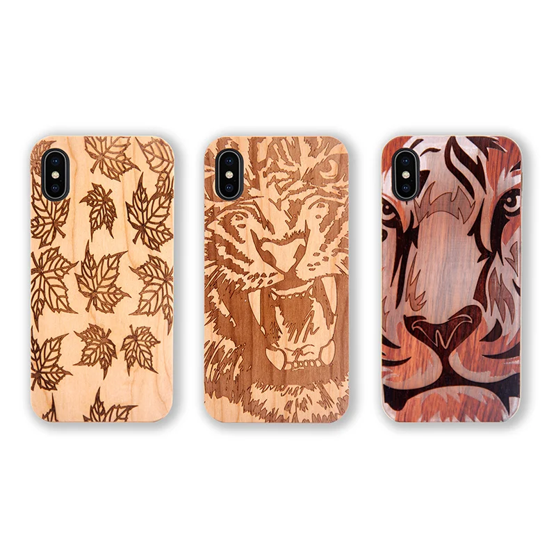 Защитные пользовательские роскошные резные Дерево сотовый телефон чехол для Iphone xr