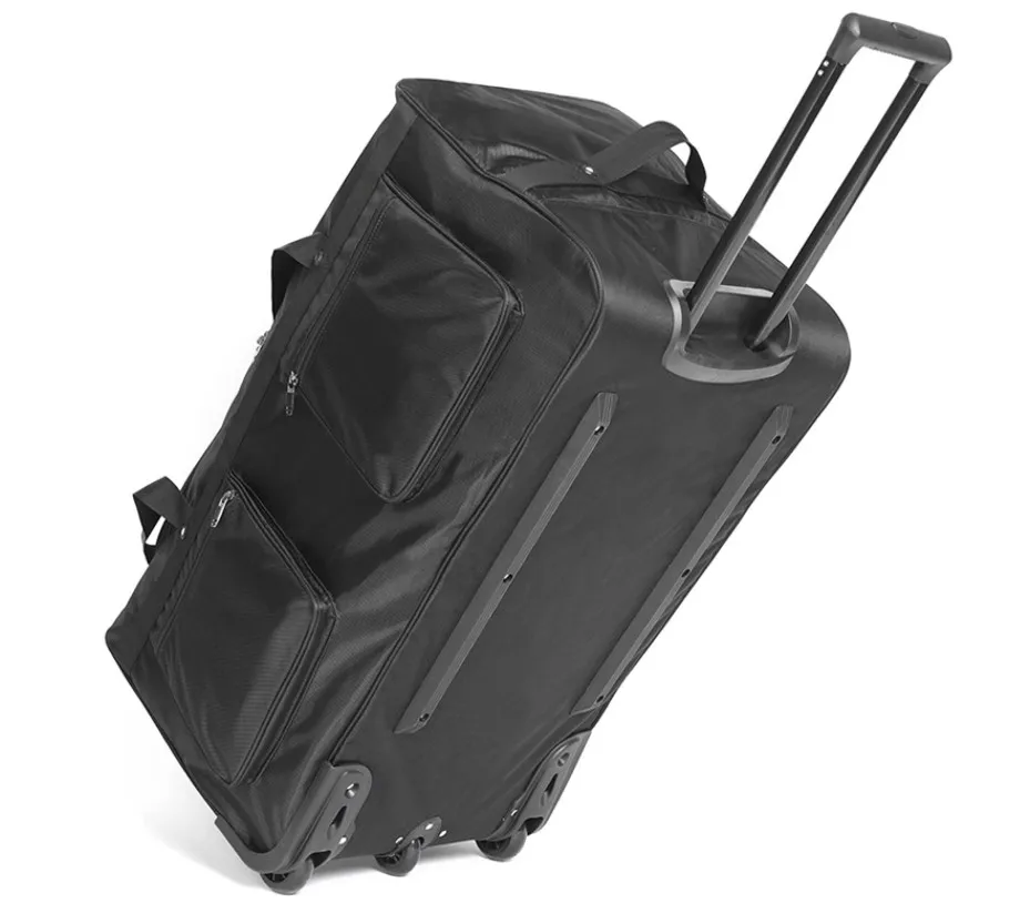 Oversized Rolling Travel Bag with Pull Rod, Oxford Fabric Portable Air Transport Bag for Self-driving and Storage