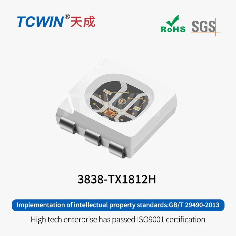 Good quality productsLED package 3838 RGB build in IC smd led