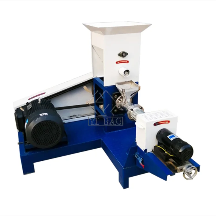 Direct factory food processing line floating catfish feed pellet making machine/Small fish farm cheap floating feed extruder