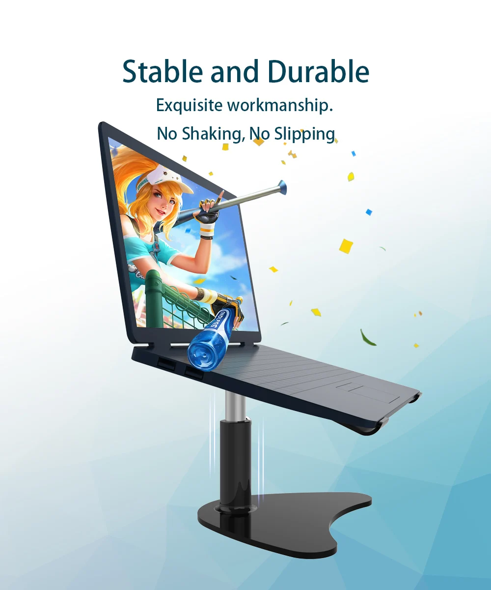 Height adjustable desktop laptop tablet stand notebook stand holder