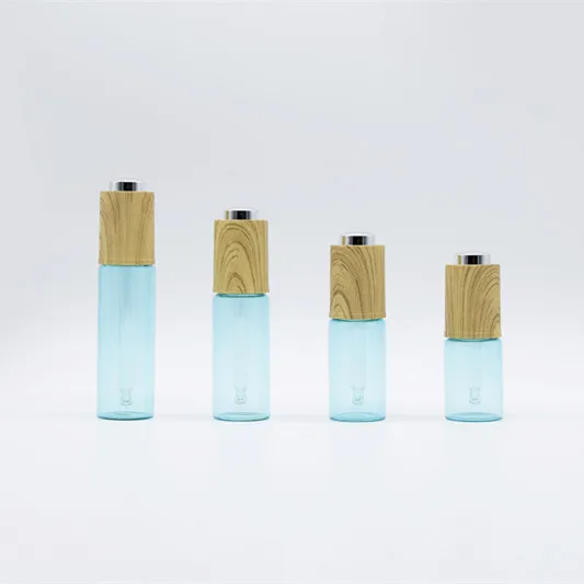 Colorful bottle bamboo drop press 2ml plastic dropper bottles