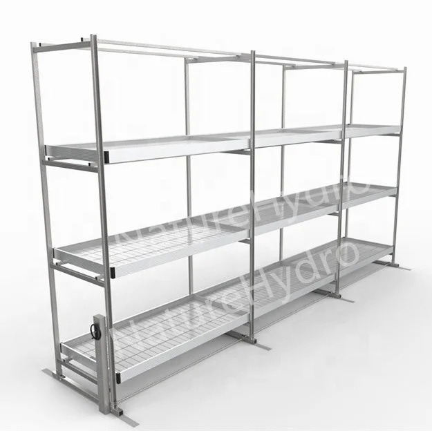 Mobile Hydroponic Rolling Benches Vertical Grow Racks for Sale