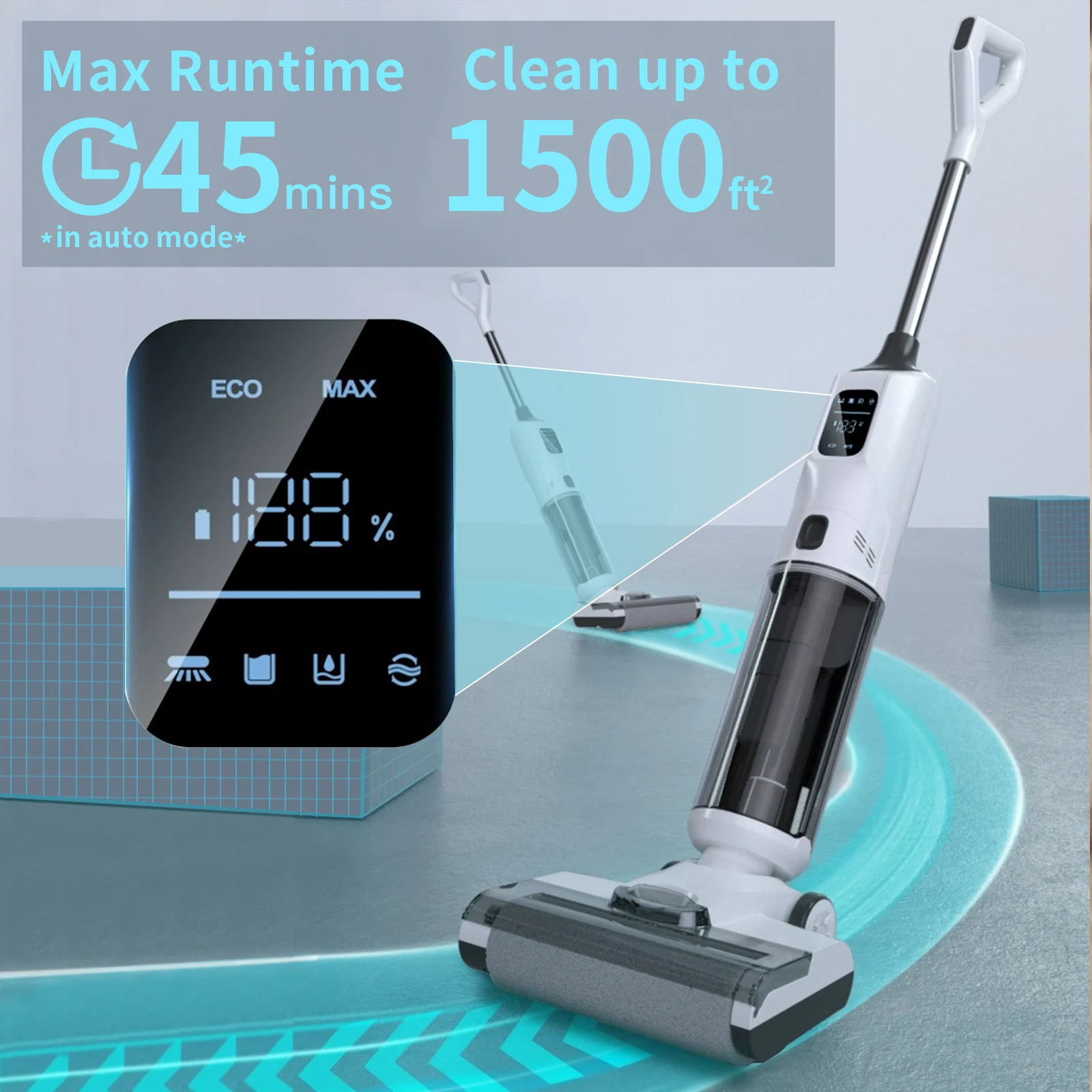 Aspiradora Robot Smart WIFI Germany Robot Vacuum Cleaner ISWEEP T8  Smart Auto Cordless Stick Vacuum Carpet Vacuum Cleaner