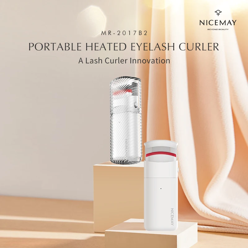 Heated Eyelash Curler Electric Eyelash Curlers Sensing Heating Silicone Long Lasting Curls Naturally Eyelashes Portable