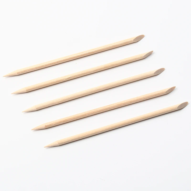 O.R.I brand 100pcs/pack nail art manicure pedicure tool orange wooden stick cuticle pusher