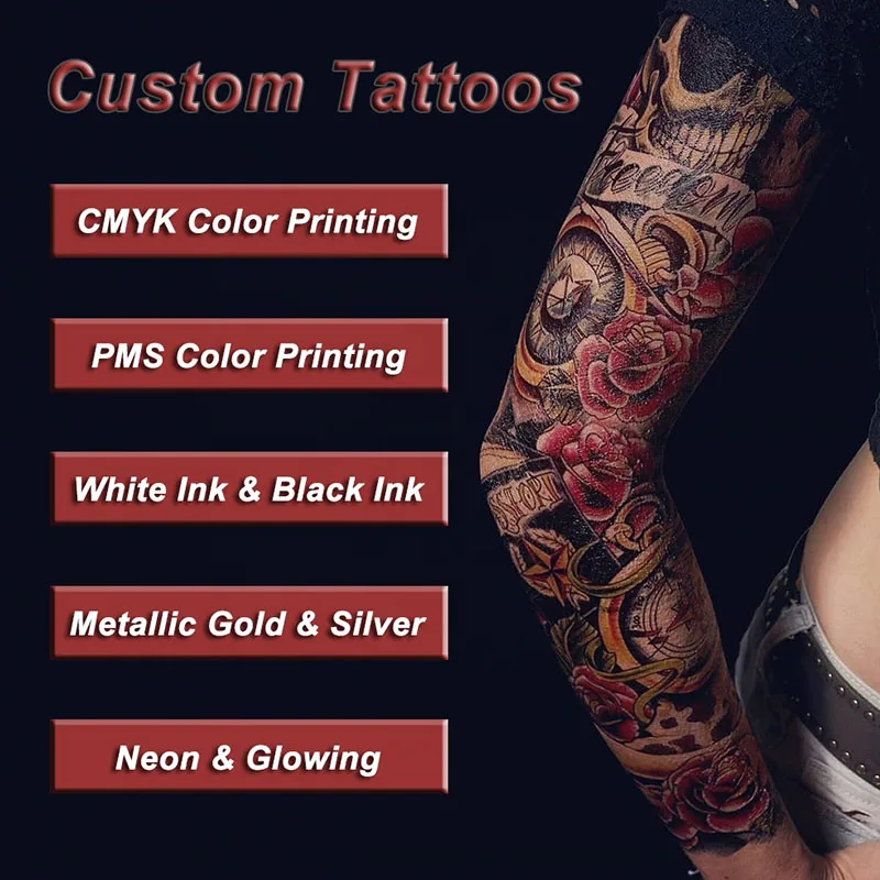 Make Your Own Logo Artwork Design Custom Temporary Sticker Tattoos