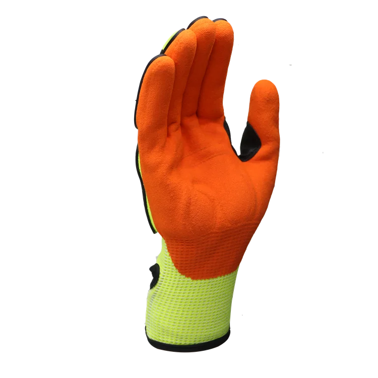 Anti Impact Oilfield Working Nitrile Impact Resistant Gloves Training Boxing Gloves High Impact TPR Gloves For Power Tools