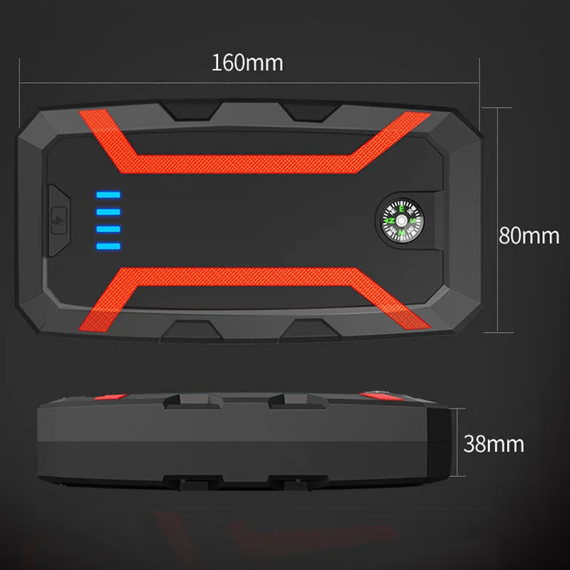 Jump Starter 12v High Power Car Jump Starter Power Bank / Multi-Function Portable Lithium Battery Car