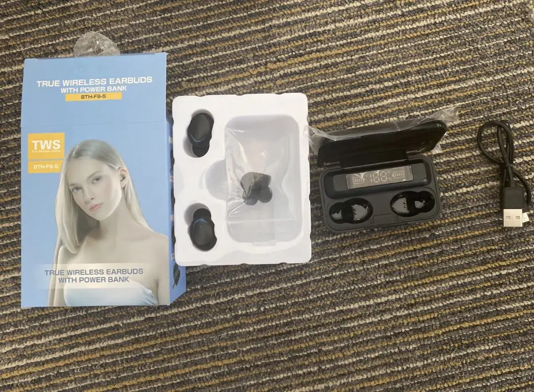 9D fone de ouvido earphone waterproof led display audifonos auriculares bt 5.0 tws f9 f9-5 f9-5c wireless earbuds