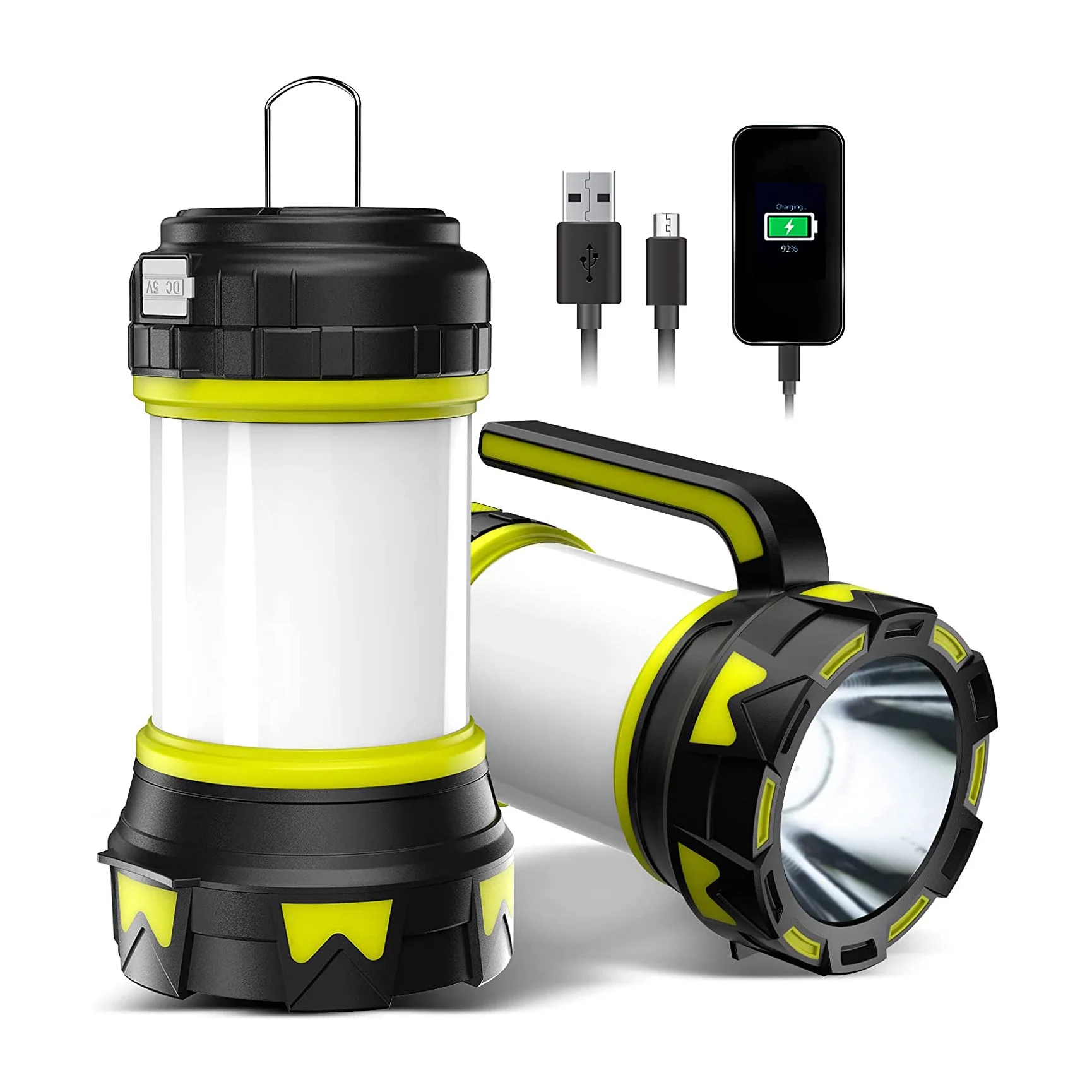 New Portable Multifunctional Super bright 4 modes Rechargeable Led Camping Lantern Light For Hiking Emergency Or Home Using